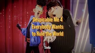 Despicable Me 4 2024 Everybody Wants to Rule the World Lyrics [upl. by France]