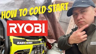 How to start your ryobi generator howto ryobi winterstorm2024 tipsandtricks generator diy [upl. by Gneh877]