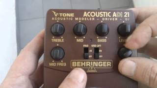 Behringer ADI21 TEST Guitarra Clásica [upl. by Aisylla]