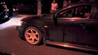 BMW X6M PPPerformance vs 2013 BMW X5M vs Evo X Tuned [upl. by Bertsche335]