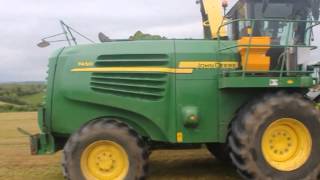 John Deere 7450 6210r 6930 at silage [upl. by Lenssen]