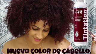 Kiss ColorTintation Red Velvet  Nuevo color de cabello [upl. by Guod]