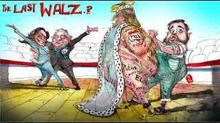 AUGUST 8 American Political Funny Caricature  Political Campaign Trump Harris Walz Biden Cartoon [upl. by Annora]