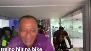 treino hiit na bike spinning Gustavo e professor Augusto academia [upl. by Sheba]