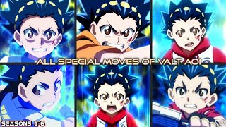 ALL SPECIAL MOVES OF VALT AOI Seasons 16 [upl. by Ecnerwal]