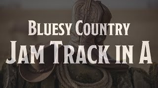 Blues Country Jam Track in A  Slow  Easy Guitar  Basic Guitar [upl. by Nosoj]