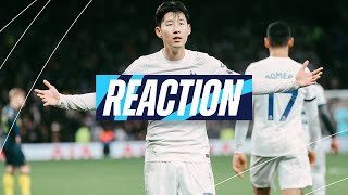 HEUNGMIN SON REACTION  TOTTENHAM HOTSPUR 41 NEWCASTLE UNITED [upl. by Dygert]