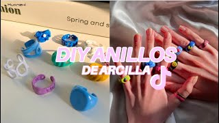 CÓMO HACER ANILLOS DE ARCILLA AESTHETIC estilo pinterest [upl. by Bamby459]