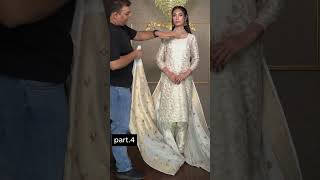 How To drape saree as Hyderabadi Dupatta I Shoaib Khan I Different way of draping Saree [upl. by Josefa60]