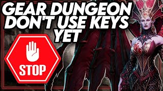 Stop Dont Use Your Gear Dungeon Keys Just Yet  Watcher of Realms [upl. by Weiler]