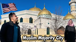 Visiting the Biggest Mosque of USA 🇺🇸 Muslim Majority City [upl. by Hcire820]