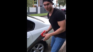 How to give your mate a Flat Tyre PRANK GONE WRONG [upl. by Lindley]