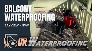 Waterproofing Under And Over Screed In A Balcony  Bayview NSW [upl. by Hillyer]