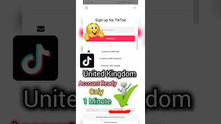 TikTok uk account kaise banaye  TikTok uk account banane ka tarika  TikTok UK account shortsfeed [upl. by Liagaba390]