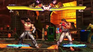 Street Fighter X Tekken  Jin has very Cool Combos and Rage Arts [upl. by Leavitt]