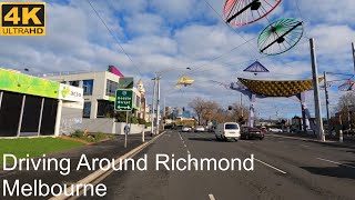 Driving Around Richmond  Melbourne Australia [upl. by Barny292]