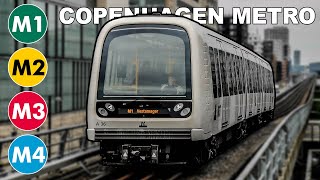 🇩🇰 Copenhagen Metro  All the Lines 2024 4K [upl. by Hannasus]