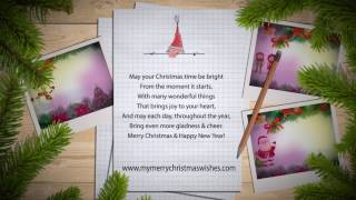 Merry Christmas Wishes with Animated Greetings Messages [upl. by Marvin]