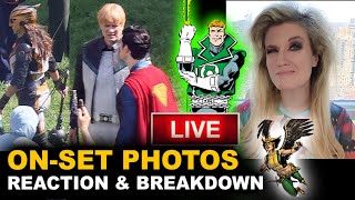 Superman Set Photos  Green Lantern Guy Gardner Hawkgirl FIRST LOOK  BREAKDOWN [upl. by Nnodnarb937]