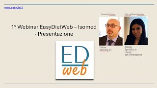 1° Webinar Easydietweb  Isomed  Diete chetogeniche [upl. by Ettennej]