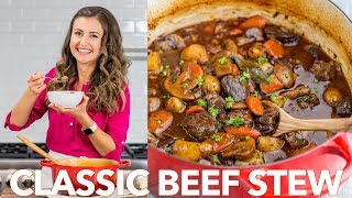 Classic Beef Stew Recipe For Dinner  Natashas Kitchen [upl. by Horace921]