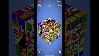 Biggest Rubik’s cube solved on app  20x20 Rubik’s cube [upl. by Lenroc750]