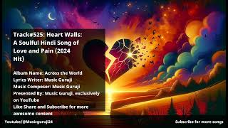 Track525 Heart Walls A Soulful Hindi Song of Love and Pain 2024 Hit [upl. by Anicnarf266]