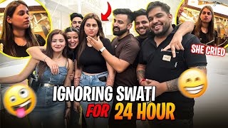 IGNORING SWATI FOR 24HRS 😂 SHE CRIED 😭  RAJATSWATIVLOGS ​⁠rajatbornstar ​⁠SwatiMonga [upl. by Mei]