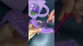 how to crochet a bag for beginners👜코바늘가방 かぎ針編みバッグ 뜨개질 shorts crochet [upl. by Ranit]