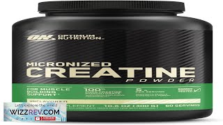 Optimum Nutrition Micronized Creatine Monohydrate Powder Unflavored Keto Friendly 60 Review [upl. by Arlo]