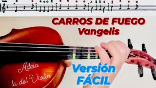 CARROS DE FUEGO VANGELIS PARTITURA VIOLÍN  AUDIO [upl. by Vic]