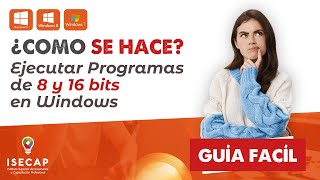 ¿Cómo se hace – Ejecutar programas de 8 y 16 bits en Windows 10 8 y 7 de manera fácil [upl. by Ehcsrop]