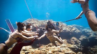 A Freediving Star is Born Underwater Press Conference 🎙📰 [upl. by Adnawahs]