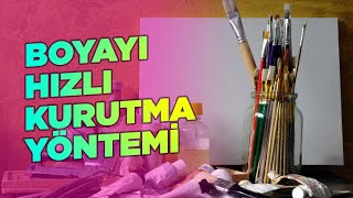 YAĞLI BOYA NASIL HIZLI KURUR  Winsor Newton Liquin [upl. by Petey566]