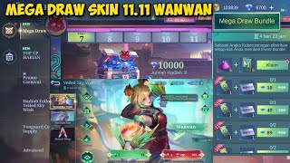 ANGKA KEBERUNTUNGAN EVENT MEGA DRAW 1111 DIAMOND GRATIS ML amp DRAW SKIN WANWAN FLYING SWALLOW MLBB [upl. by Ailahtan]