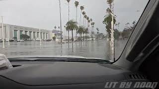 Thunder coming RUN Escape Pomona 3 Lucas Oil NHRA Winternationals Rain and Hail Storm 64th annual [upl. by Acirrej]