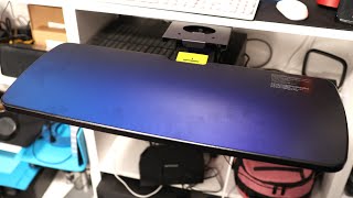 Installing The Huanuo Keyboard Tray Under Desk 360 Adjustable Ergonomic Sliding Keyboard Mouse Tray [upl. by Licko]