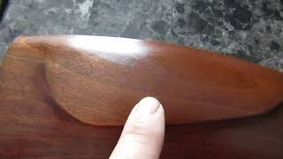 Boiled linseed oil finish on a wood air rifle stock [upl. by Lydon819]