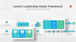 Lewin’s Leadership Styles Frameworks PowerPoint Template [upl. by Mareah]