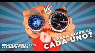 DUELO DE TITANES ‼️ Huawei Watch GT 5 Pro vs Amazfit T REX 3 [upl. by Ylen162]