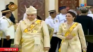 Istiadat Pertabalan Yang di Pertuan AGONG Sultan Muhammad V Clip7 [upl. by Horace718]