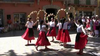 France Pyrénées Orientales folklore Catalan la danse des cerceaux [upl. by Sulamith913]