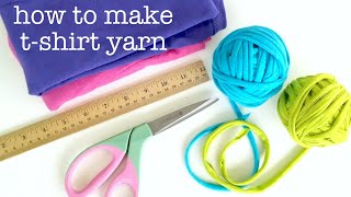 How to Make TShirt Yarn Easy amp Fun [upl. by Sirrot]