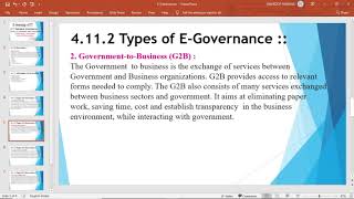 EGovernance Advantages of EGovernance Types of EGovernance12th ComSci [upl. by Nerual]