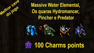 BESTIARY Massive Water Elemental Os quaras Hydromancer Pincher e Predator  100 Charm point [upl. by Neggem]