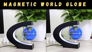 Magnetic Levitating World Globe with LED Light For Home and Room Decor 🥰 [upl. by Nolyad452]