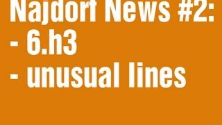 Najdorf News 2  6h3 An unusual Line [upl. by Beichner138]