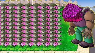 Hypno Gatling vs 999 Zomplants vs Dr Zomboss Plants vs Zombies Battlez [upl. by Nahbois]