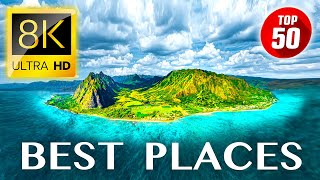 TOP 50 • Most Amazing Tourist Attractions in the World 8K ULTRA HD [upl. by Noneek]