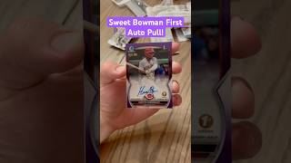 Sweet 1st Auto Pull Out Of 2023 Bowman First Edition shorts topps bowman baseballcards [upl. by Crofoot]